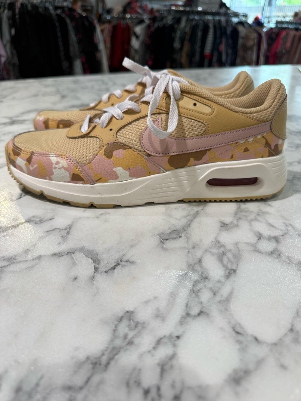 Women Nike Air Max SC Running Shoes Sneakers Tan Sesame/Pink Oxfor-sail Camo